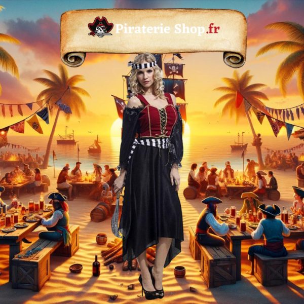 déguisement pirate femme noir
