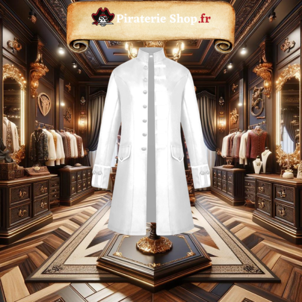veste pirate blanche
