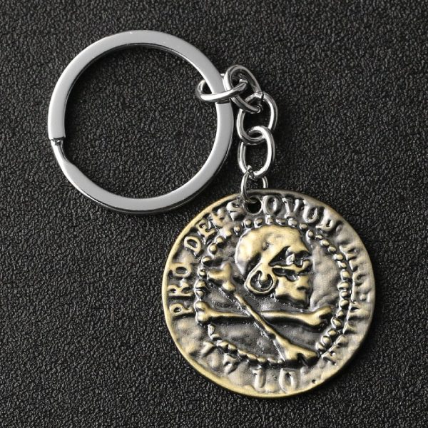 porte clé pirate pièce véritable