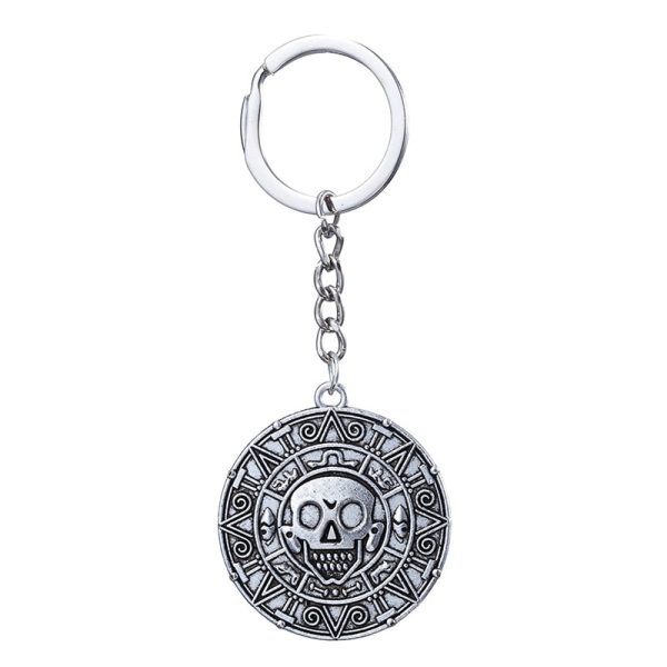 porte clé pirate argenté