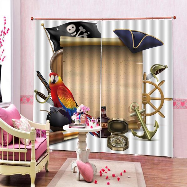rideau garcon chambre pirate