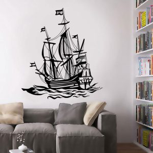 stickers pirates bateau corsaire