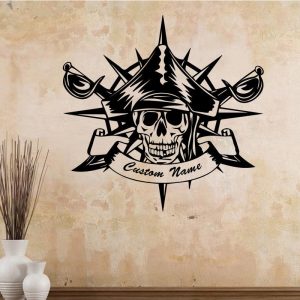 illustration stickers pirate vikings