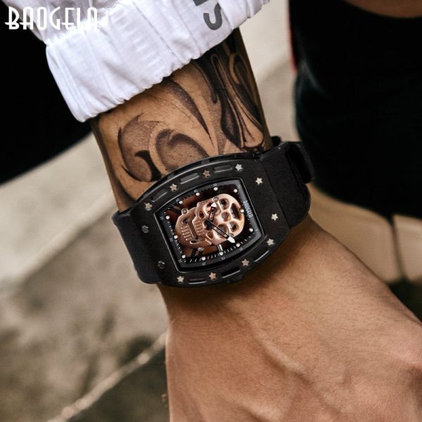 montre pirate homme en acier
