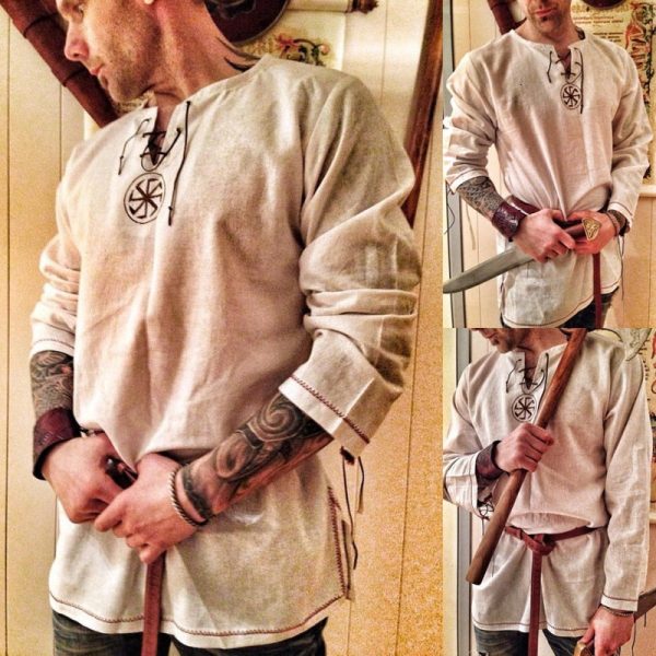 chemise pirate médiéval pour homme