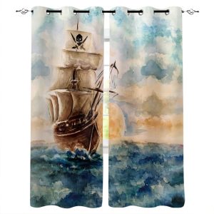 rideau chambre garçon pirate