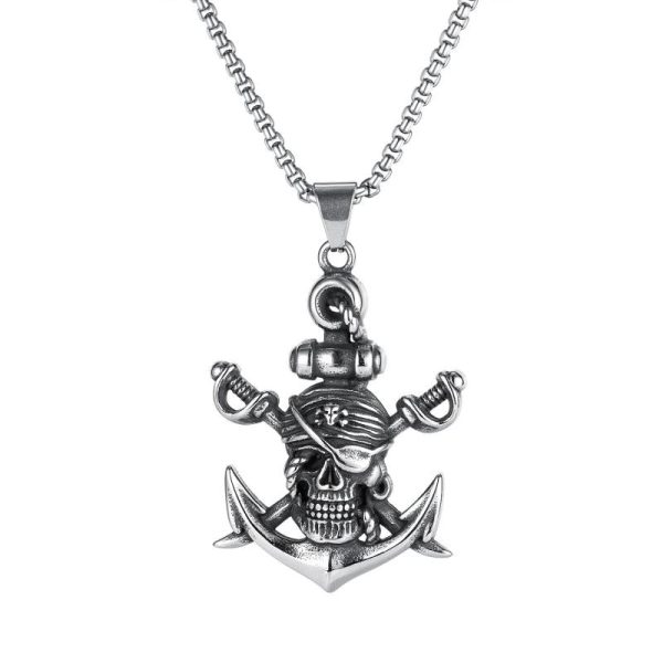 collier tete de mort pirate