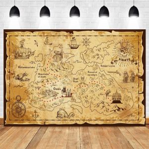 carte au tresor jeune pirate