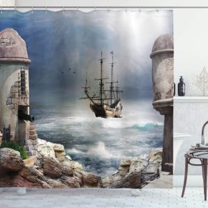 rideau de douche pirate