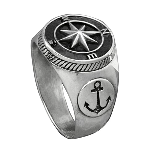 bague pirate boussole