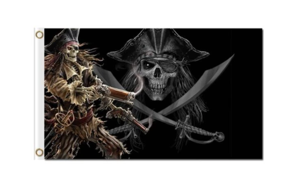 drapeau pirate stylise