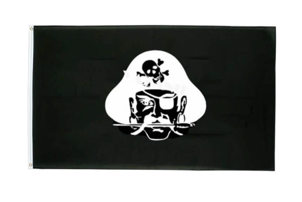 Drapeau Pirate tete du capitaine