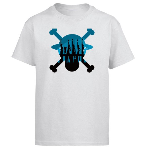 t-shirt pirate blanc