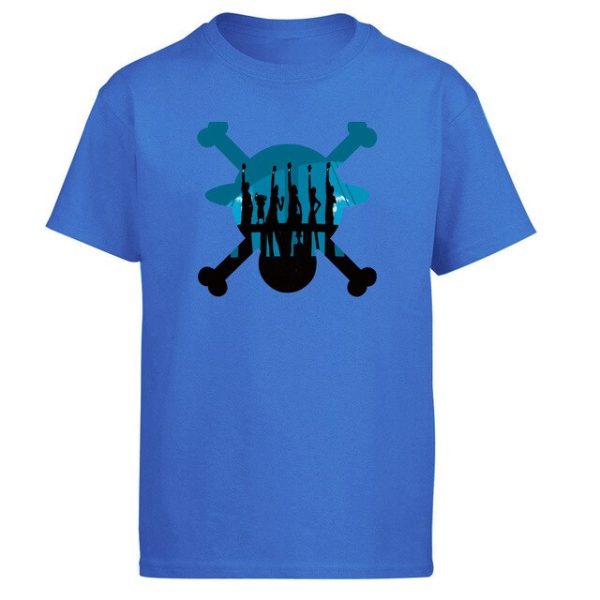 T-Shirt Pirate Bleu en style rebelle