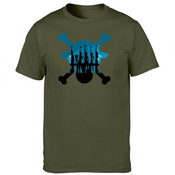 t shirt pirate vert foncé