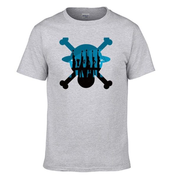 t-shirt pirate gris