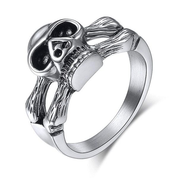 bague pirate tete de mort pour femme