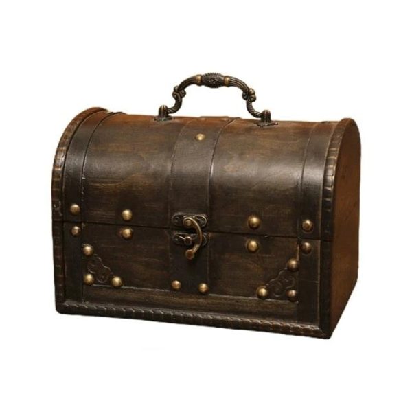Coffre Pirate Bois Brut
