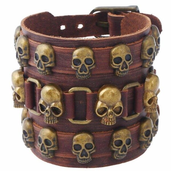 bracelet pirate tête de mort