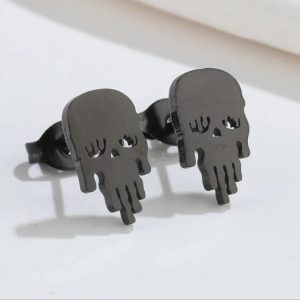 boucle d'oreille pirate skull